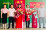 Phó Bí thư Đảng ủy Khối Hà Thị Sâm tham dự Ngày hội Đại đoàn kết toàn dân tại thôn Tân Hạ