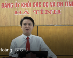 Hội thi Báo cáo viên giỏi - Thí sinh Nguyễn Huy Hoàng